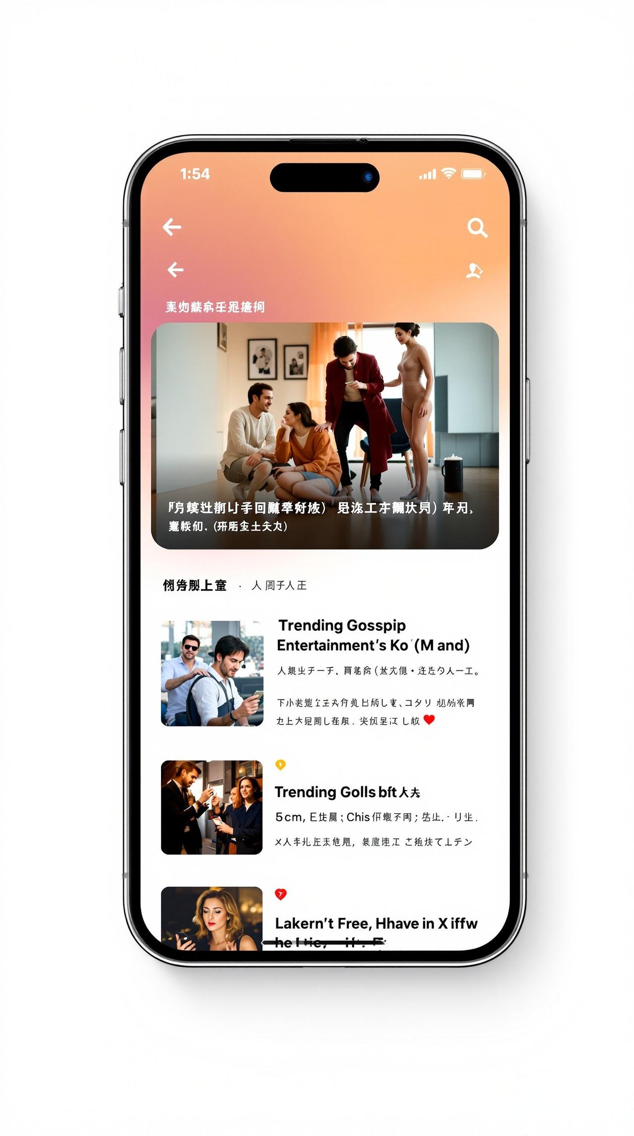 吃瓜网APP界面预览